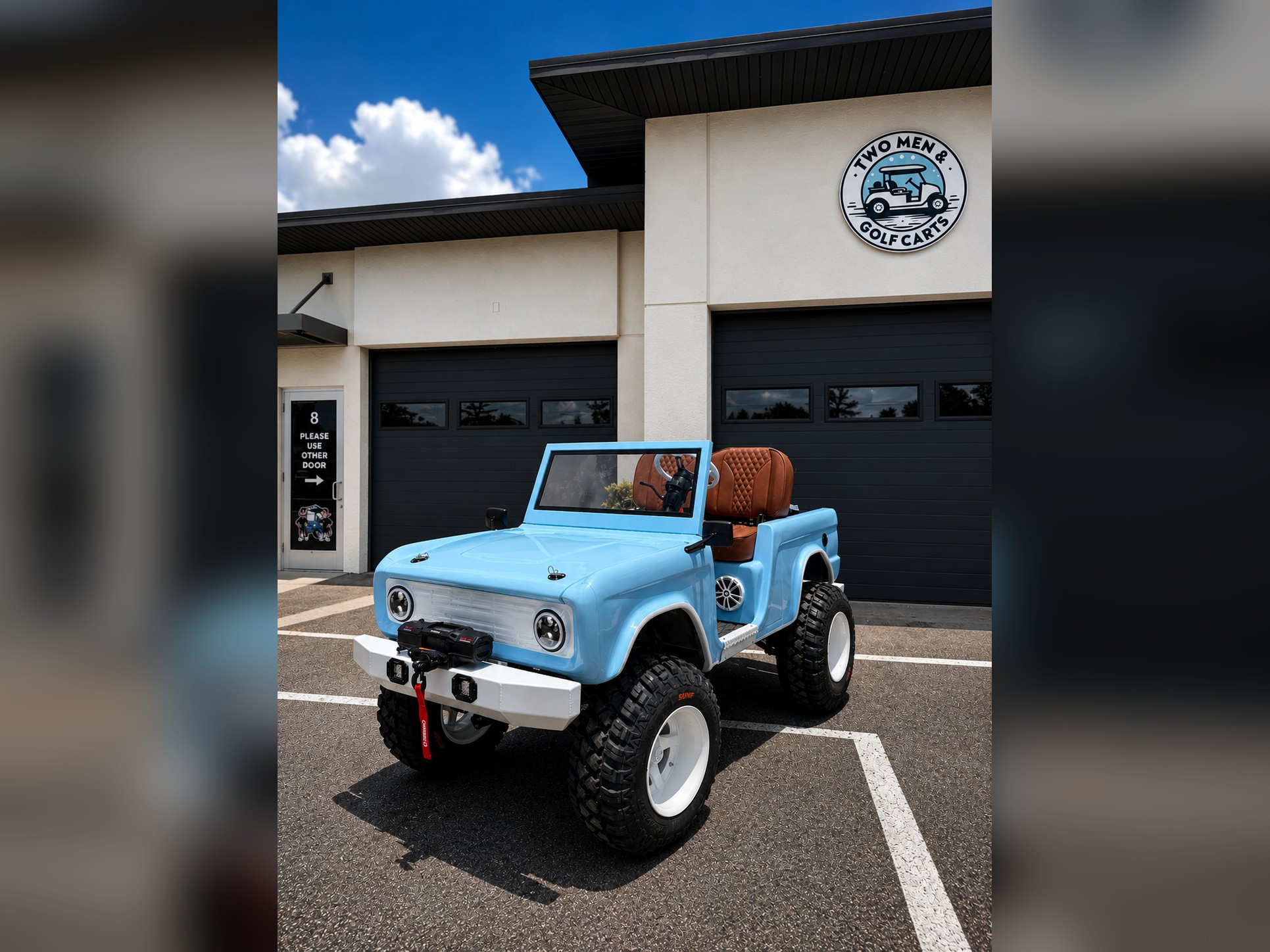 Custom Bronco golf cart build by Two Men & Golf Carts in Cape Coral, FL