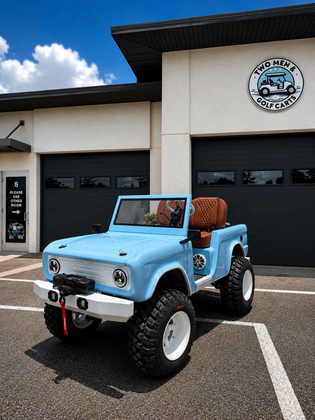 Custom Bronco golf cart build by Two Men & Golf Carts in Cape Coral, FL